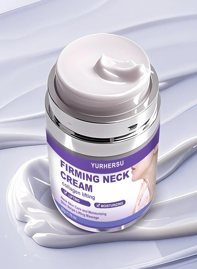 YURHERSU كريم يورهيرسو لشد الرقبة، يحفز الكولاجين لشد وترطيب بشرة الرقبة، ويعزز مرونة البشرة، مغذي وسريع الامتصاص، مضاد للتجاعيد للعناية اليومية بالرقبة (50 غ/1.76 أونصة) - Image 4